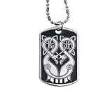 Celtic Birds Dog Tag Collectible Medallion Necklace Accessory Jewelry