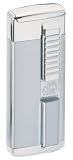 Colibri Magnate NEW Stain Silver/Polished Silver Butane Torch Lighter (QTR998002)