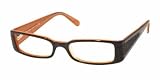 PRADA VPR19I Eyeglasses black/orange 1AX1O1 50-17-135
