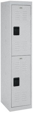 2 Tier 1 Wide Welded Steel Locker Color: Multi Granite