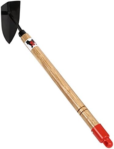 Japanese Garden Landscaping Triangle Hoe, Steel Blade & Wood Handle