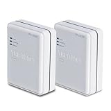 TRENDnet 200Mbps Powerline AV Fast Ethernet Adapter Kit TPL-302E2K (White)