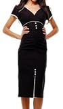Stop Staring! CHRIS Dress in Black & Cream - Available in All Sizes