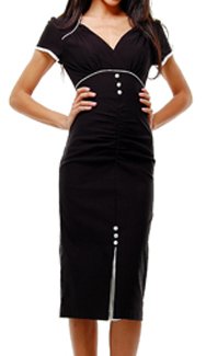 Stop Staring! CHRIS Dress in Black & Cream - Available in All Sizes