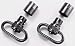 Sporting Goods : Uncle Mike's Quick Detach 115 Push Button Sling Swivels (Blued, 1-Inch)