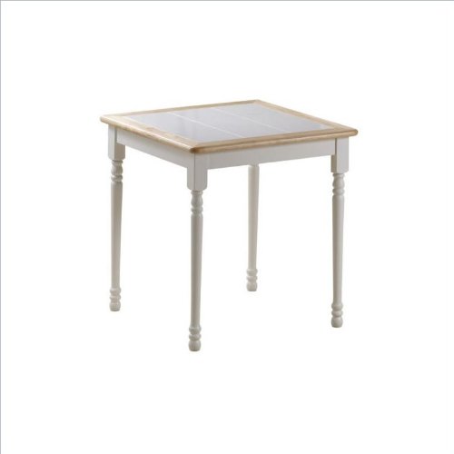 Tile Square Table (White/natural) (30 x 30 x 29 1/4)