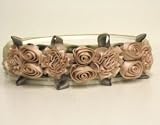 Baby Hair Band Kids Kapers Satin Roses #Tan
