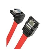 45cm SATA II (Serial ATA 2) Cable (3Gb/s) ~ Straight to Right Angle ~ Latching Lock (Lead cannot become loose disconnect) ~ Male to Male (M-M)by World of Data