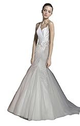 Satin/Tulle Mermaid Spaghetti Strap Beaded Wedding Dress 