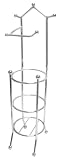 Aquatico Peak-Design Jumbo Toilet Tissue Reserve, Chrome