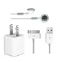 Apple iPod Bundle: Original USB Power Adapter (Wall Charger) + Original Earphones (Headphones) W/Mic + Original USB Cable Adapter for IPod/Iphone/Ipad