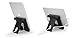 iPad stand, TaoTronics Portable Tablet Smartphone Stand (Adjustable Kickstand, Aluminum Body, Multi-angle) for iPhone, iPad, Samsung Galaxy, LG, e-book, Android Windows Smartphone and Tablet - Black