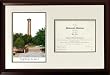 Trinity University Scholar Scholar Mahogany Framed Lithograph w/Diploma Opening