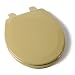Comfort Seats C1B4R2-53 Deluxe Molded Wood Toilet Seat, Round, Harvest Gold