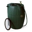 Achla Model RB-01 Rain Catcher Water Barrel with 54 Gallon Capacity