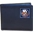 New York Islanders Leather Bifold Wallet - NHL Hockey Fan Shop Sports Team Merchandise