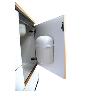 Camco 43961 RV Wall-Mount Trash Can by Camco