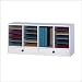 Adjustable Wood Literature Organizers, 20 Comp, MOH