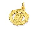9ct Gold Manchester United Cut Out Crest Pendant