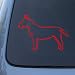 WHITE BULL TERRIER - Dog Vinyl Car Decal Sticker #1569 | Vinyl Color: Red