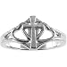 Sterling Silver Covenant Hearts Chastity Ring
