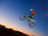 Motorcross Rider Jumping Dirt Bike - 36