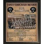 1963 Chicago Bears NFC Champions 11" x 13" Plaque from Healy Pro