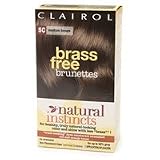 Clairol Natural Instincts Color, 5C Brass Free Medium Brown (Pack of 3)