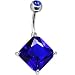 September 16mm Diamond Birthstone Belly Ring