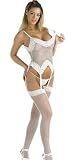Fishnet Lace Top Thong and Stockings Set from sexylingeriesale.co.uk