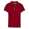 Girls' Cherokee® School Uniform Short-Sleeve Polo - Red