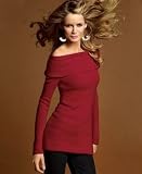 INC International Concepts Long-Sleeved Boucle Tunic Sweater