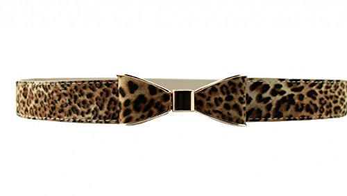 Leopard Print Faux Leather Fashion Belt for Ladies, Gift Idea