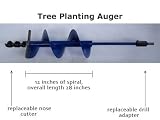 Post Hole Auger Garden Tree Planter Earth Drill By Custom Augers 5.75 x 28