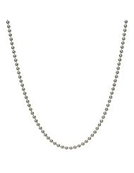 4.0mm Solid Round Link Ball Beaded Chain Necklace & Bracelet Italian .925 Sterling Silver 7", 8", 14", 16", 18", 20", 22", 24", 26", 30", 36" inches - 400 Gauge (Nickel Free)