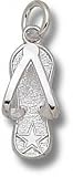 Dallas Cowboys 5/8'' Sterling Silver Star Flip Flop Pendant
