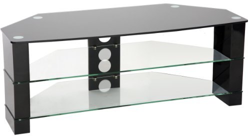 Buy Peerless Manhattan 1000 High Gloss Black Corner TV Stand Promo Offer