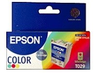 Epson T029 - Print cartridge - 1 x yellow, cyan, magenta