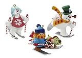 Carlton Heirloom Frosty The Snowman 3-Piece Christmas Ornament Set #3740407
