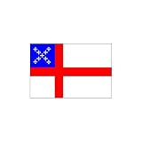 Episcopal Flag 3ft x 5ft Nylon with Indoor Pole Hem and Fringe