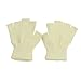 Regular Chenille Fingerless Glove-Ivory