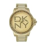DKNY Crystal Collection Gold-tone Dial Ladies Watch #NY4787 by DKNY