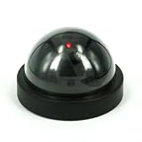 SE Dummy Security Camera, Dome Shape, 1 Red Flashing Light