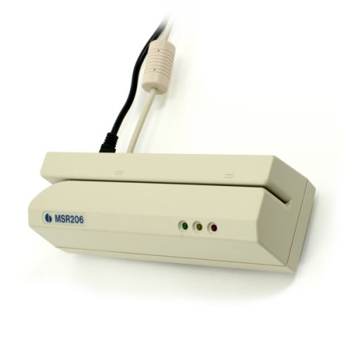 [MSR206 3HLR] Manual Swipe Magnetic Card Reader Writer 3TRACK HIGH AND LOW COERCIVITY ROHS