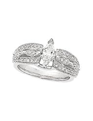 Clevereves 14K White Gold 1 3Ctw Bridal Enhancer