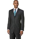Alfani Three-Button Ministripe Grey Suit