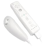 Bargaincell- Permium Protective Clear White/Clear 2 Tone Silicon/silicone Skin Cover Case for Nintendo Wii Remote Controller & Nunchuk