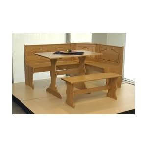 Solid Pine Nook Dining Bench - Chelsea Natural Finish