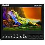 Marshall 7 inch On Camera Monitor with Composite and Component, 3GHD/SDI Inputs, Panasonic Battery Mount