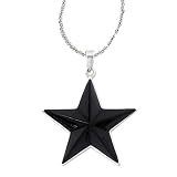 925 Silver & Black Onyx Star Pendant